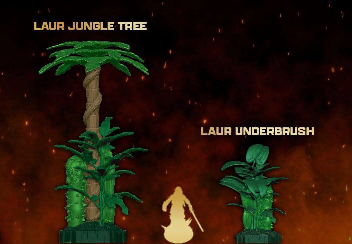 Renegade Game Studios Heroscape Grove Laur Edge tree adds elevated cover for battles.