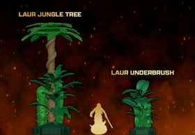 Renegade Game Studios Heroscape Grove Laur Edge tree adds elevated cover for battles.
