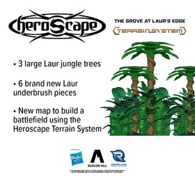 Renegade Game Studios Heroscape Grove Laur Edge underbrush provides concealment and tactical options.