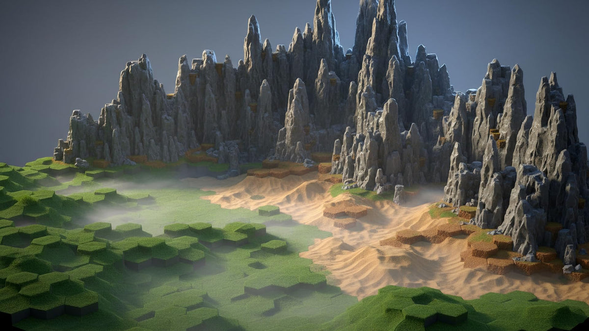 Renegade Heroscape Lands of Valhalla sand tiles broaden terrain variety