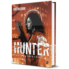 Renegade Hunter: The Reckoning 5e rulebook cover with moody World of Darkness art for immersive campaigns