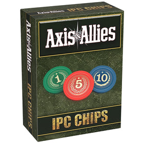 Renegade IPC chips with 75 weighted denominations for authentic Axis & Allies gameplay