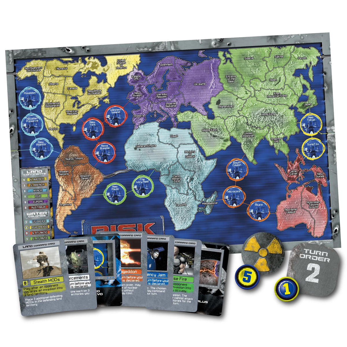 Renegade Risk 2210 A.D. commanders unlock unique abilities for varied strategies.