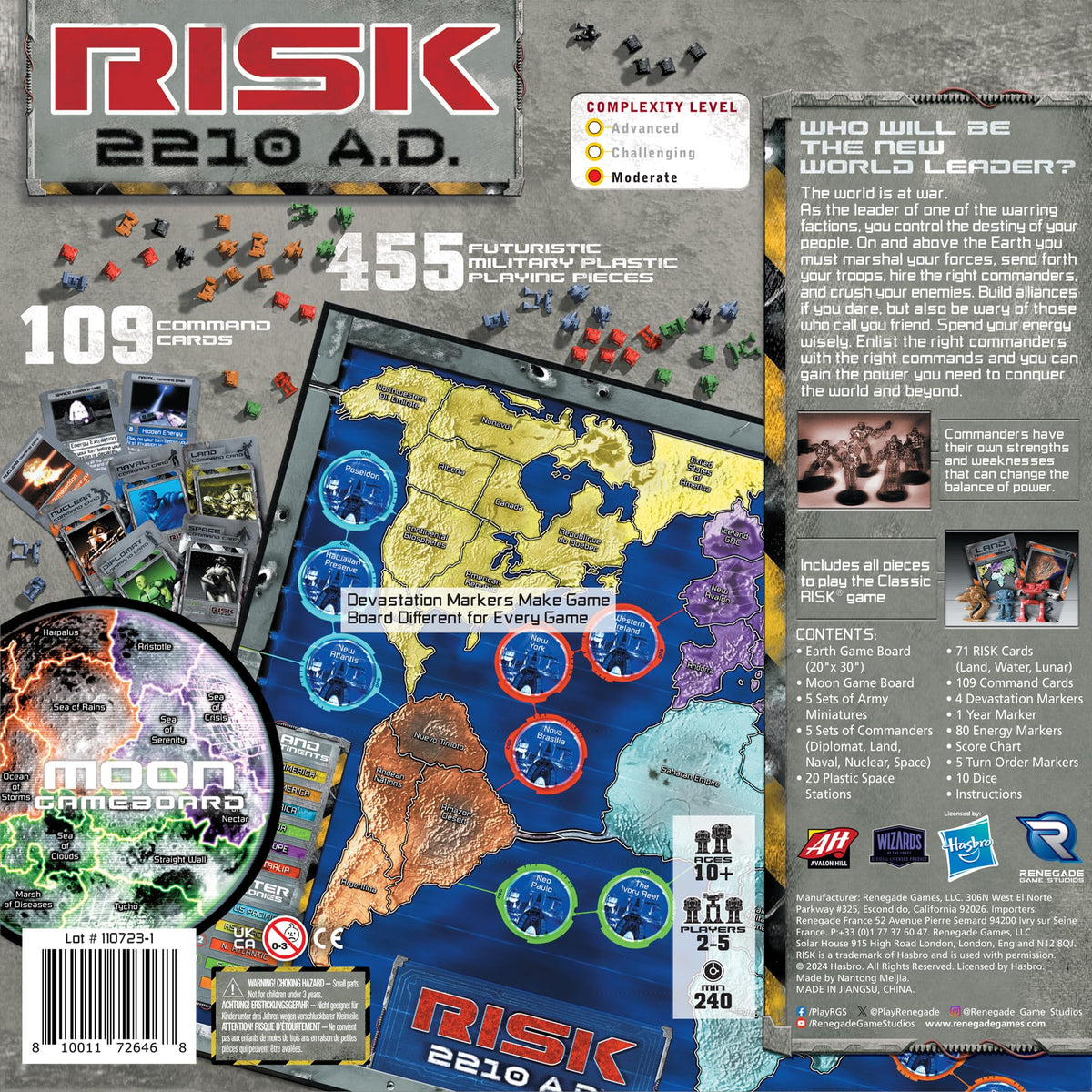 Renegade Risk 2210 A.D. underwater cities showcase neon architecture for strategic expansion.