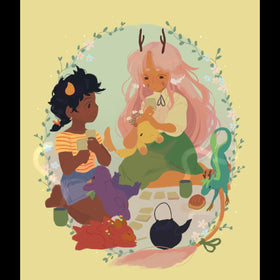 Tea Dragon Society market cards showcase charming creatures for strategic buying.