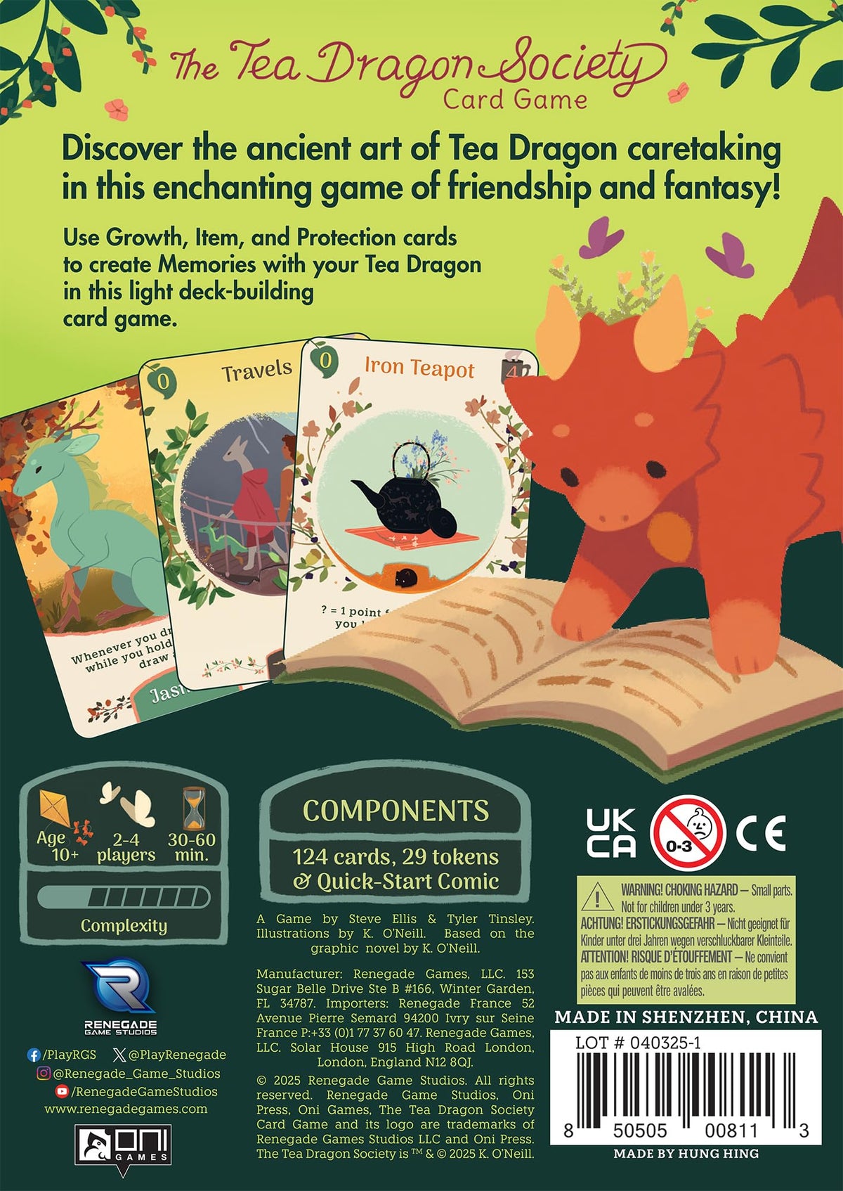 Tea Dragon Society memory cards illustrate seasonal moments for evolving gameplay.