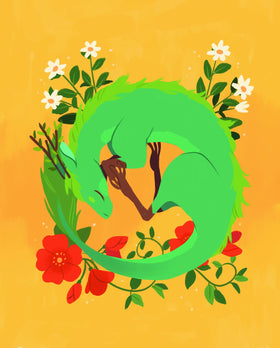 Seasonal artwork evokes spring to winter mood in the Tea Dragon world.