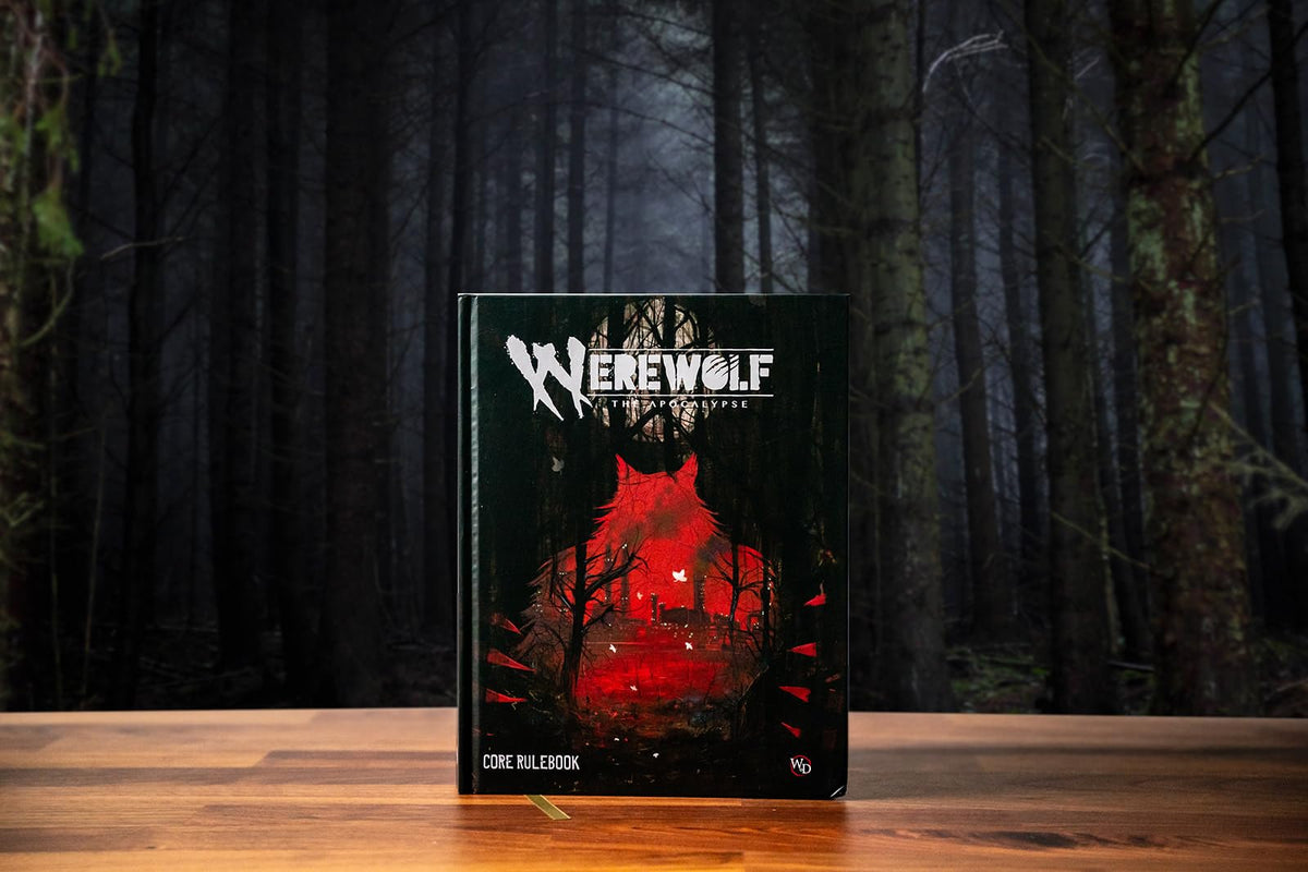 Renegade Werewolf: The Apocalypse rulebook spine emphasizes durability for regular game nights