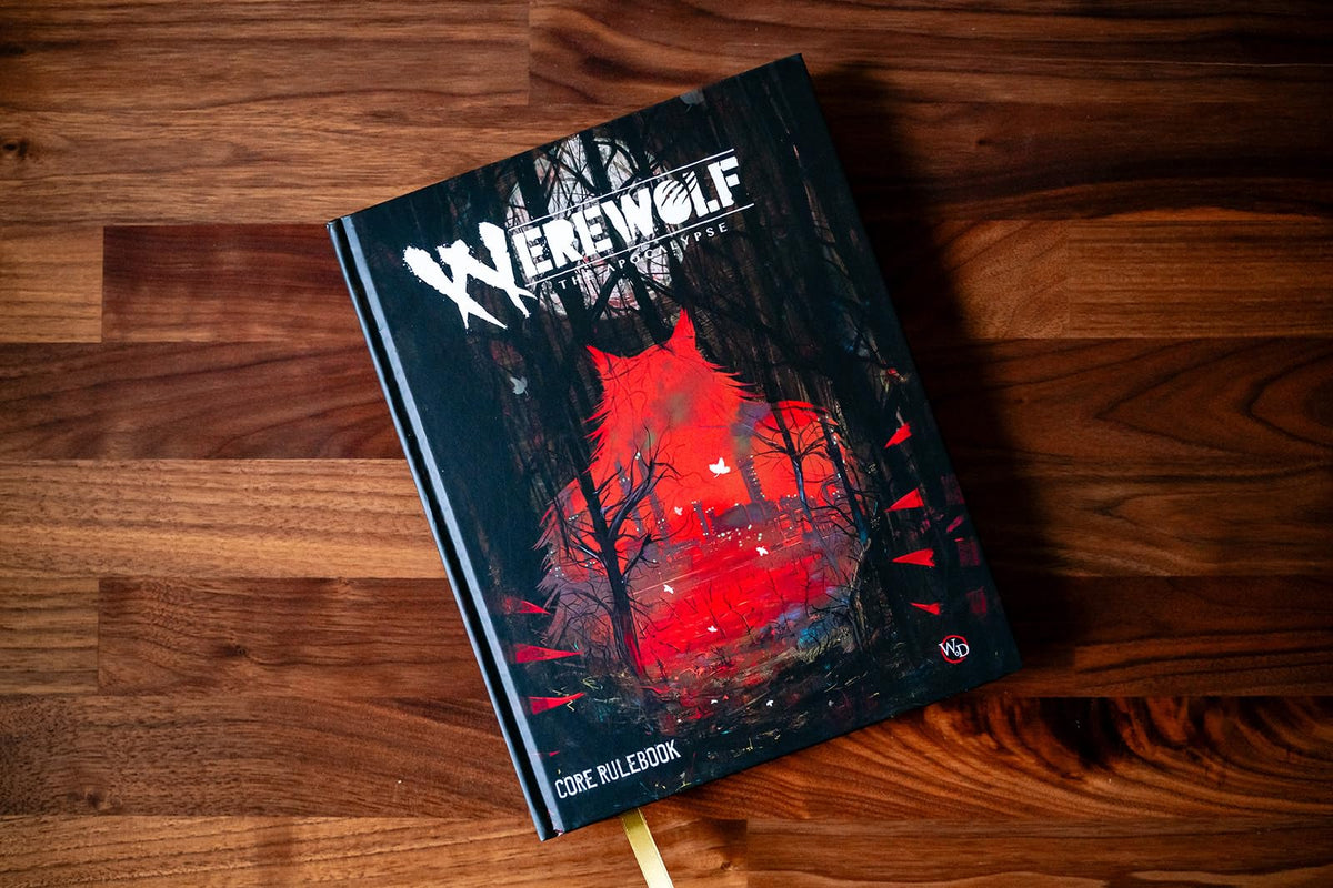 Renegade Werewolf: The Apocalypse premium hardcover with ribbon bookmark for quick reference