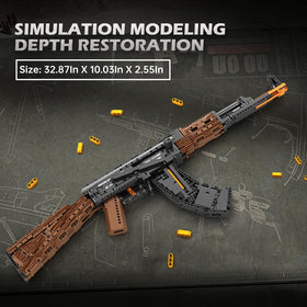 Reobrix AK-47 display model is ideal for desks and shelves