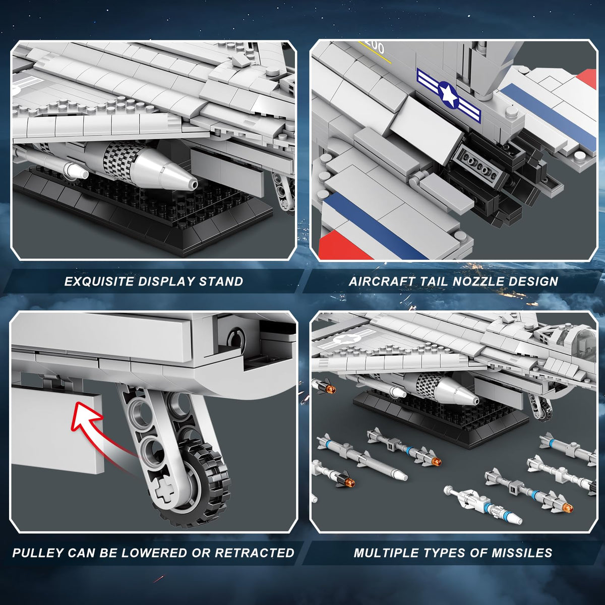 Reobrix F-16 tail vector nozzle adds realistic engineering detail