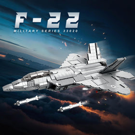 Reobrix F-22 cockpit opened for interactive cockpit viewing