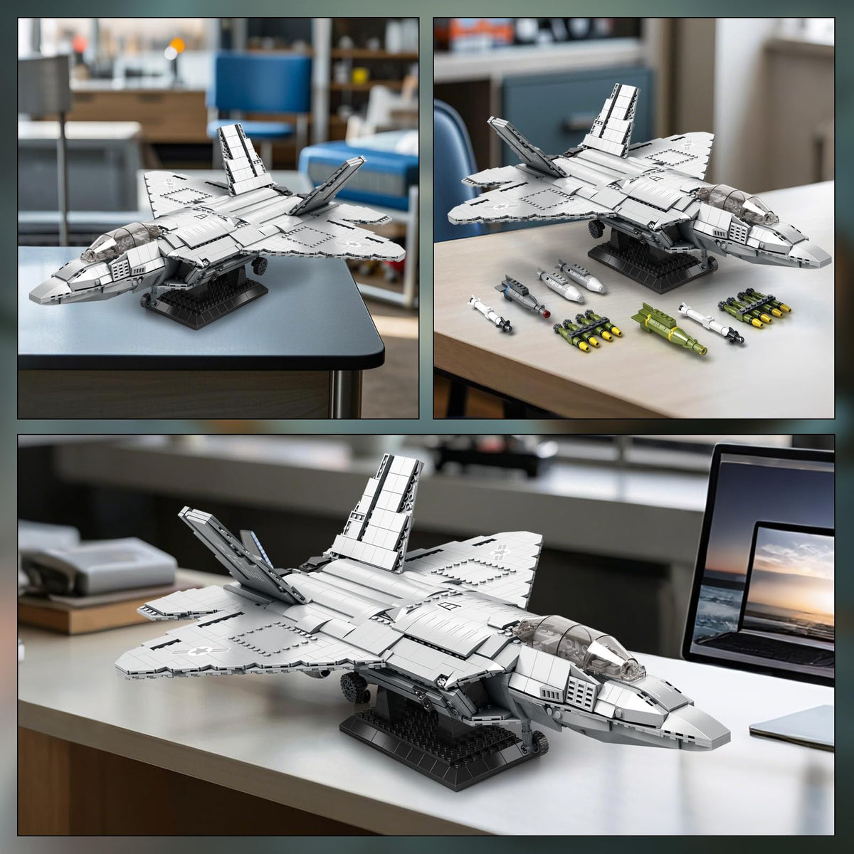 Reobrix F-22 missiles types included for realistic armament detail