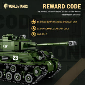 Reobrix M4A3E8 Sherman Tank pad-printed stickers add authentic accents