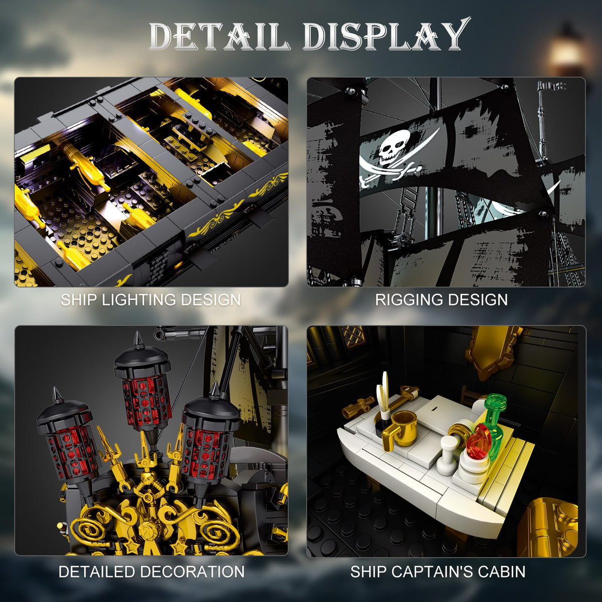 Reobrix ship's hidden cannons add authentic action-ready details