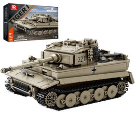 Reobrix Tiger I assembled model for authentic display and collection.