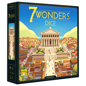 Repos Production 7 Wonders Dice Game dice set with colorful faces for quick decisions