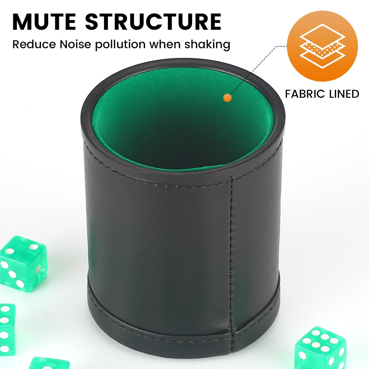 RERIVER 30 dot dice set, translucent for easy readability