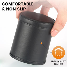 RERIVER dice cups measure 3.5 inches tall and 3.1 inches wide