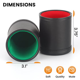RERIVER five pack of dice cups, suitable for up to five players