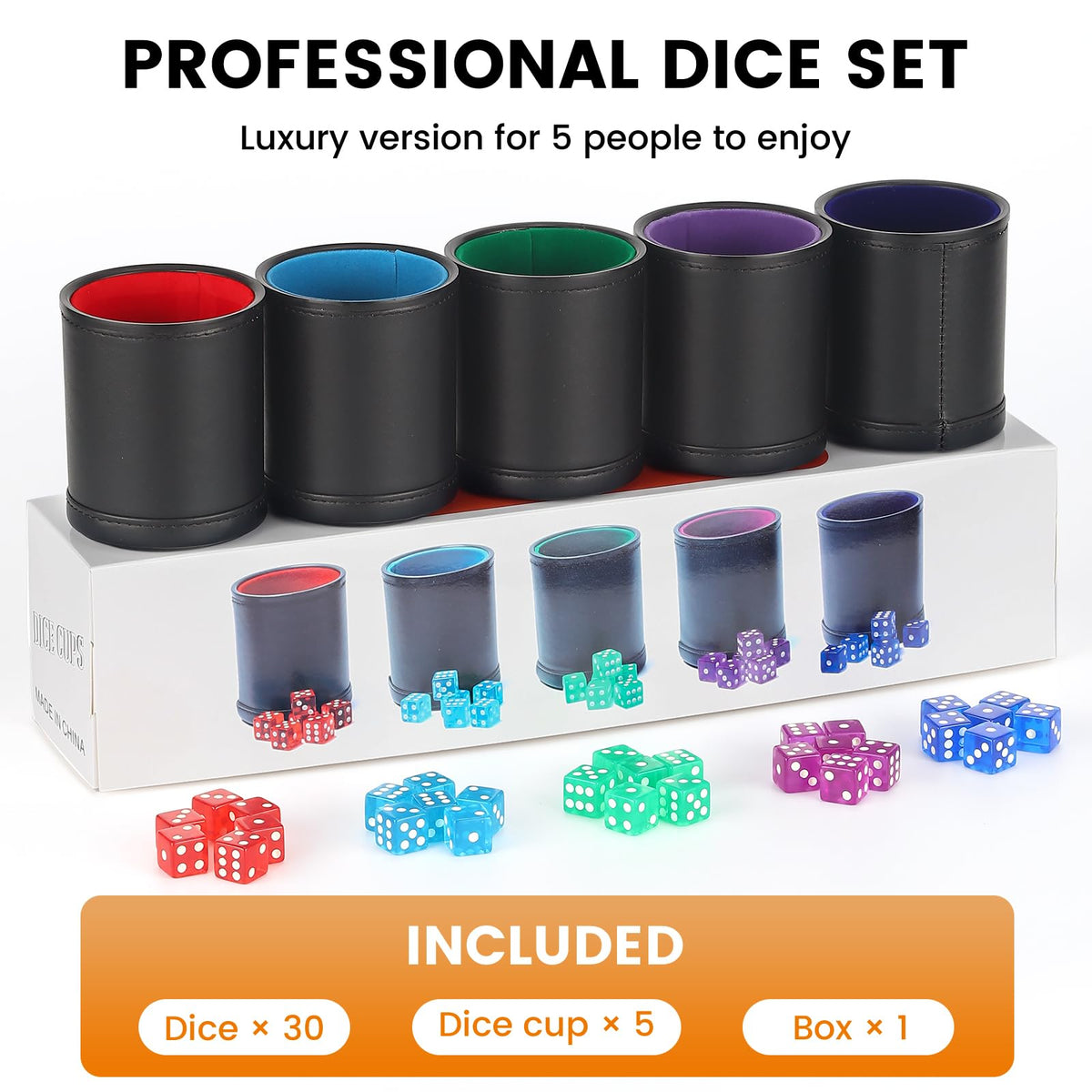 RERIVER velvet felt interior softens dice roll noise