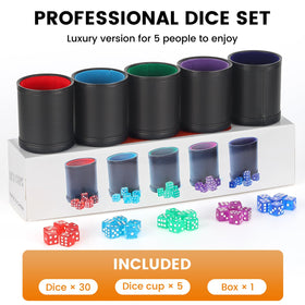 RERIVER velvet felt interior softens dice roll noise