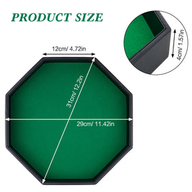 RERIVER octagon design keeps dice contained during gameplay.