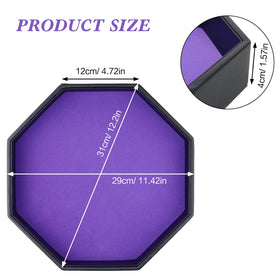 RERIVER octagon design keeps dice contained on the table.