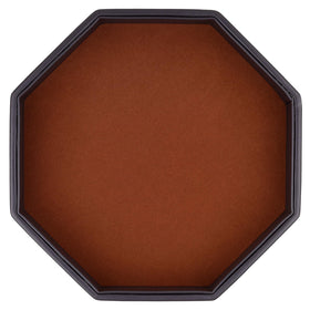 RERIVER dice tray octagon leather keeps dice secure during gameplay.
