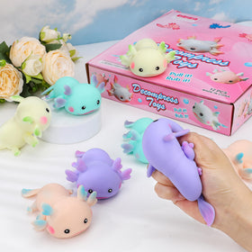 Reroaoi axolotl desk-stuffer squishy for office distraction