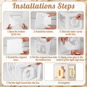 Resholder adhesive dots enable quick, clean assembly of the boxes