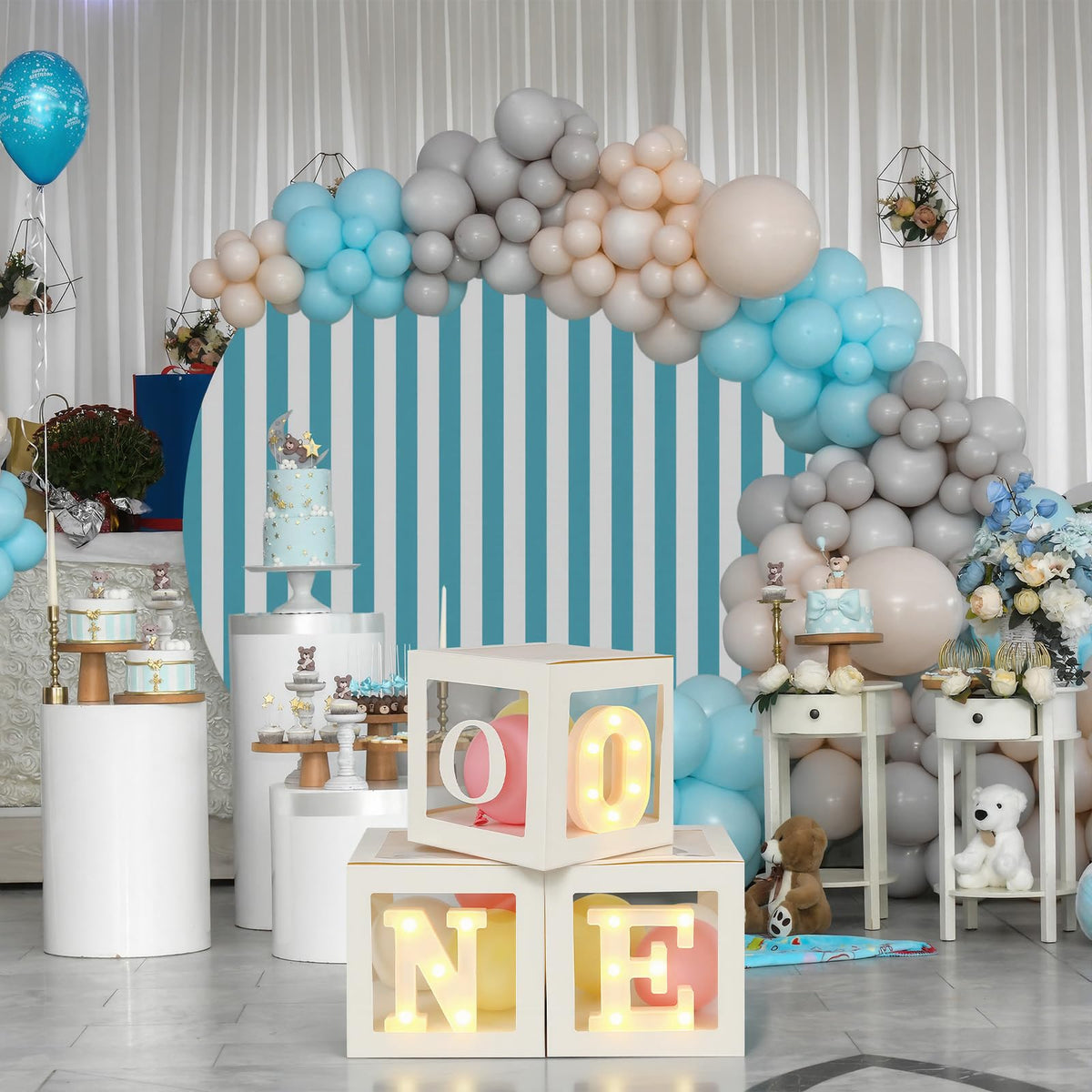 Resholder first birthday decor backdrop prop ideal for photos and cake tables