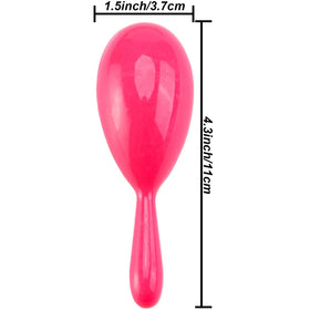 Resinta neon maracas with drawstring bag for easy storage.