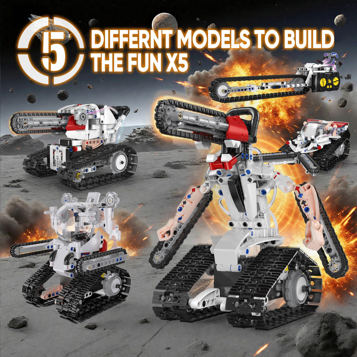 Resosese chainsaw-model kit shows precise mechanical concepts during assembly.