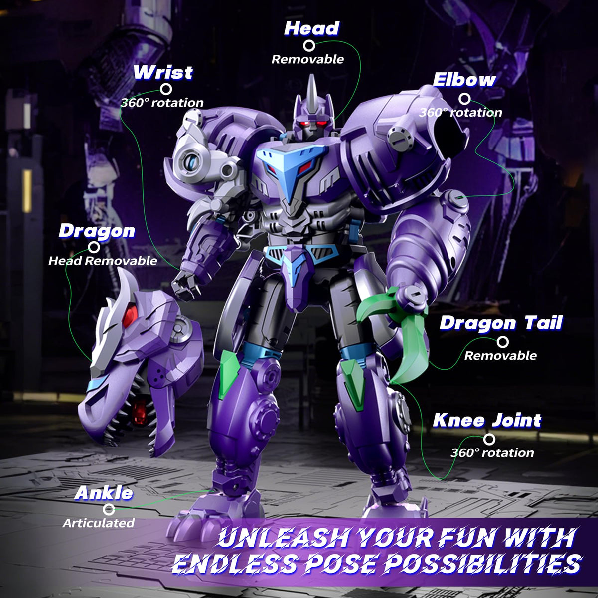 Resosese action figure with full articulation enables dynamic poses and battles.