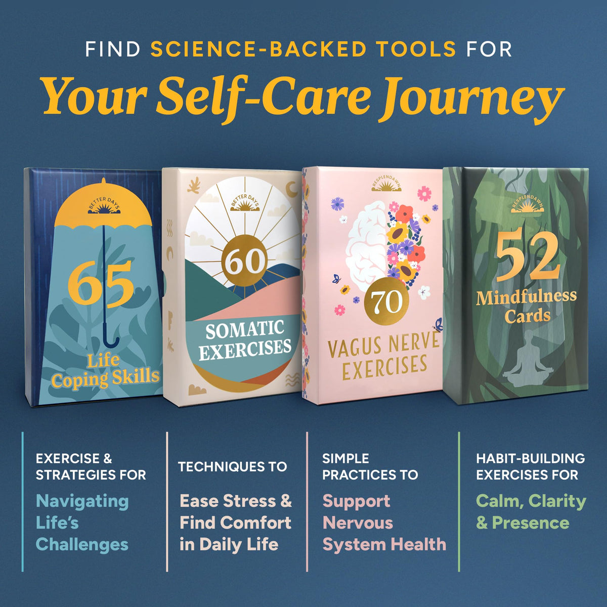 Resplendawn Nature-themed card design enhances giftable wellness moments