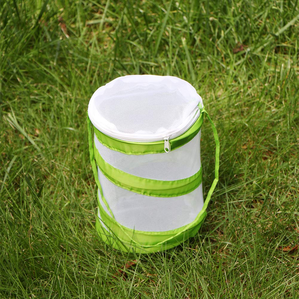 RESTCLOUD Mini Butterfly Habitat zipper top opening for easy insect handling.