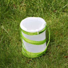 RESTCLOUD Mini Butterfly Habitat zipper top opening for easy insect handling.