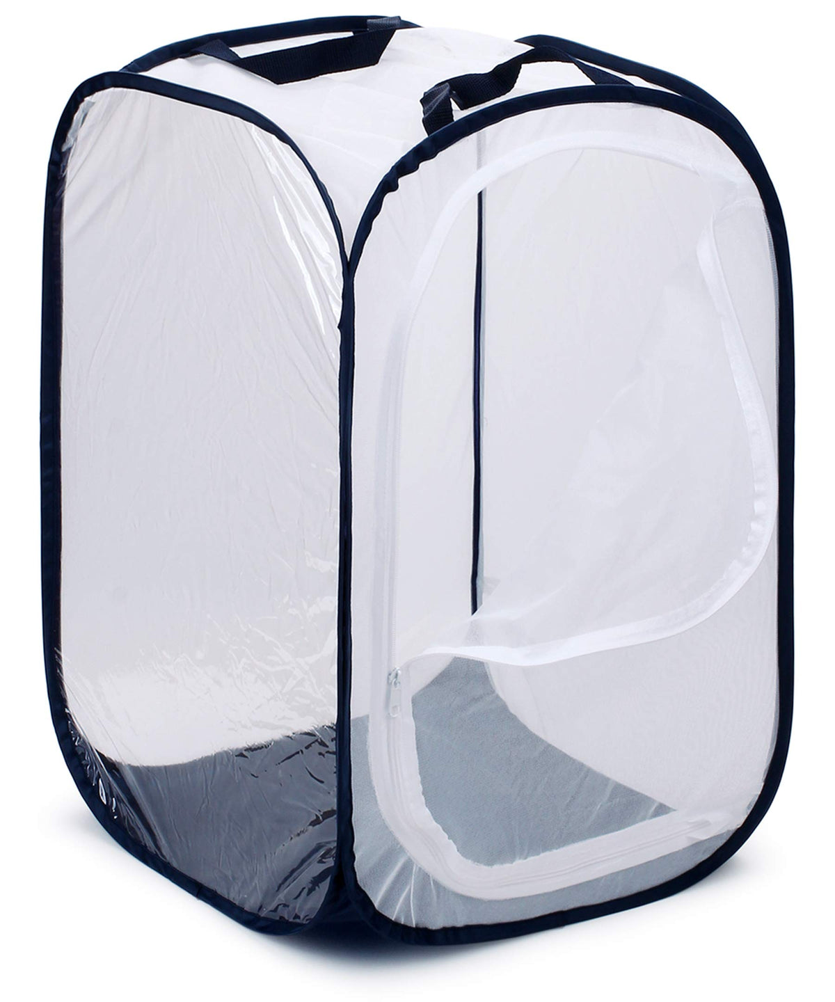 RESTCLOUD Monarch habitat front view highlighting stable square frame and clear viewing window