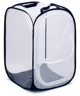 RESTCLOUD Monarch habitat front view highlighting stable square frame and clear viewing window