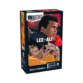 Restoration Games Unmatched Ali Lee miniatures showcase dynamic head-to-head combat with tactile detail.