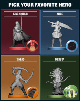 Unmatched 30-card deck powering each hero's unique strategy