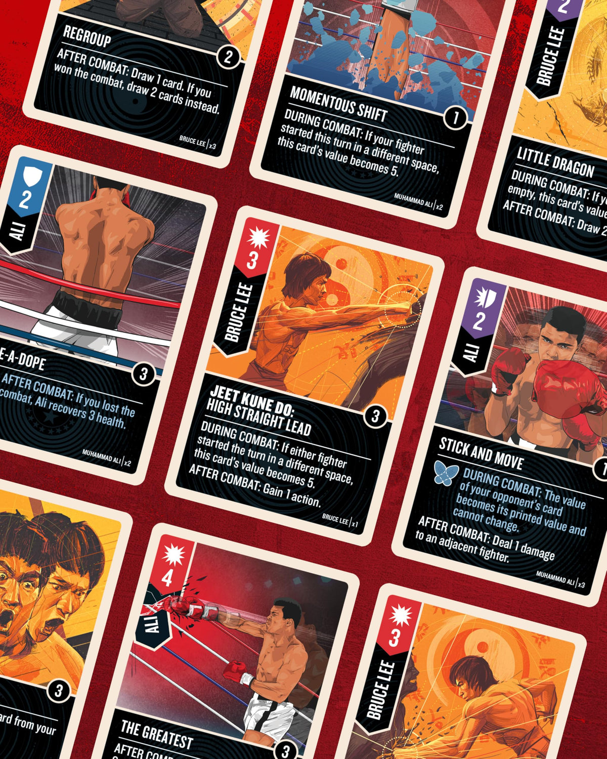 Restoration Games Unmatched battlefield tiles enable new map layouts for varied skirmishes.