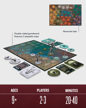 Restoration Games Unmatched Witcher double-sided battleboard featuring Witcher arenas.