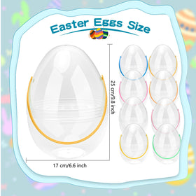 Restroma fillable clear Easter egg in a 6-pack for DIY surprises