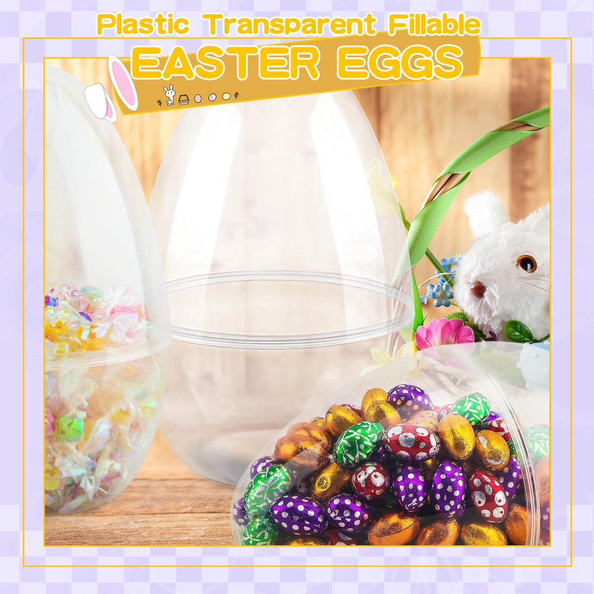 Restroma 10-inch clear Easter egg highlights bold display for surprises