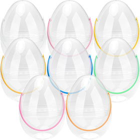 Restroma giant clear Easter egg 12-inch shows the surprise inside for exciting hunts.