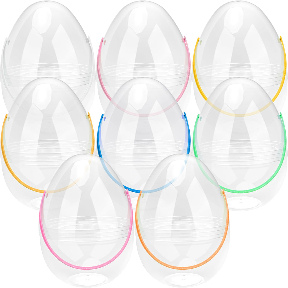 Restroma giant clear Easter egg 12-inch shows the surprise inside for exciting hunts.