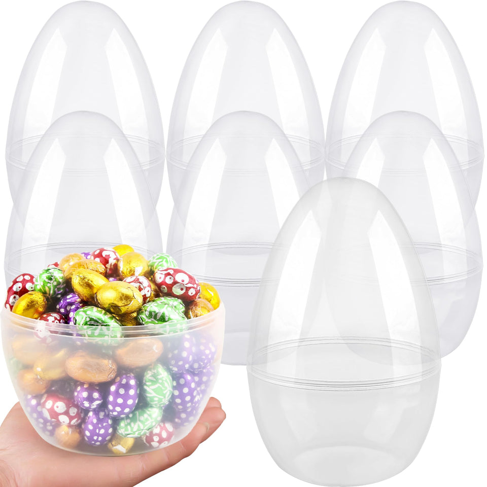 Restroma giant clear Easter egg 12-inch shows contents clearly for large gifts