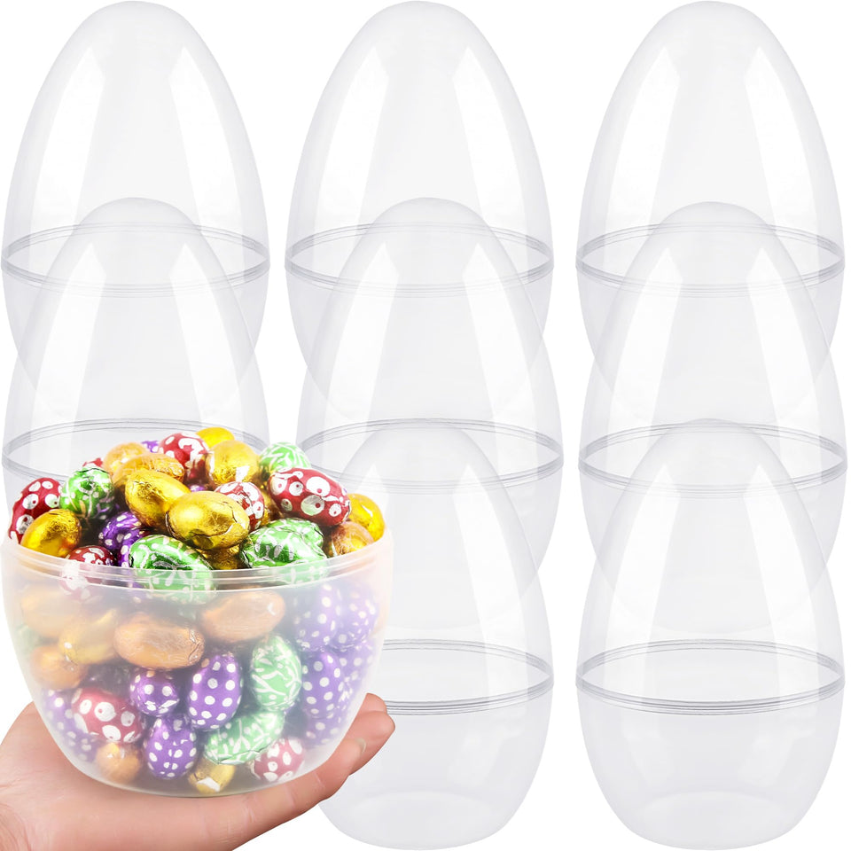Restroma giant clear Easter egg 25x17cm, perfect for gifting and decoration.